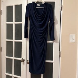 QUIZ Long Sleeve Midi Dress